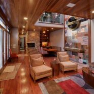 Great Room Inspired by Frank Lloyd Wright