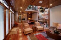 Great Room Inspired by Frank Lloyd Wright