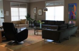 Art Filled Living Room