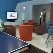 Modern Contemporary Media Room Lounge