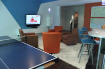 Modern Contemporary Media Room Lounge
